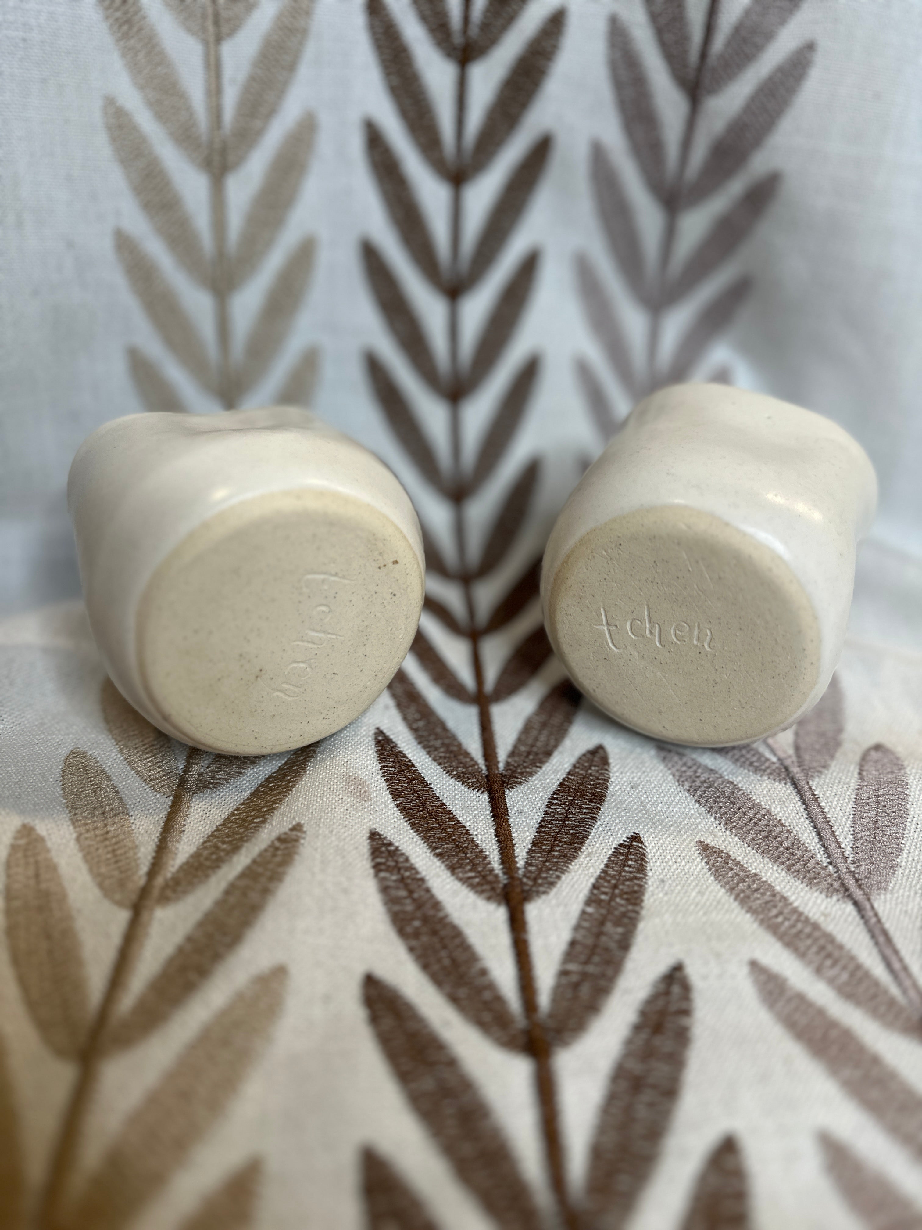 set of white comfy mugs (2)