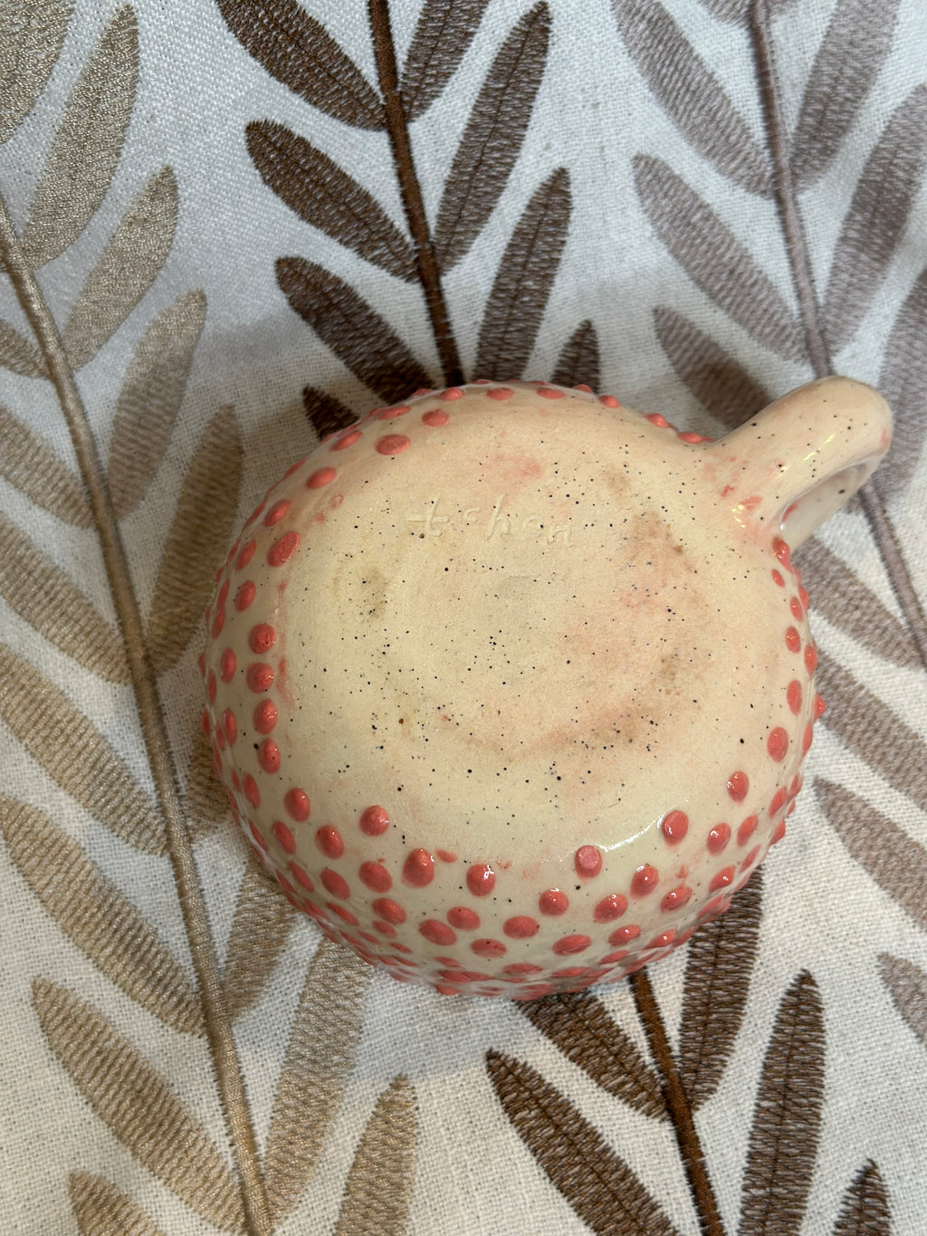 pink bloopy mug