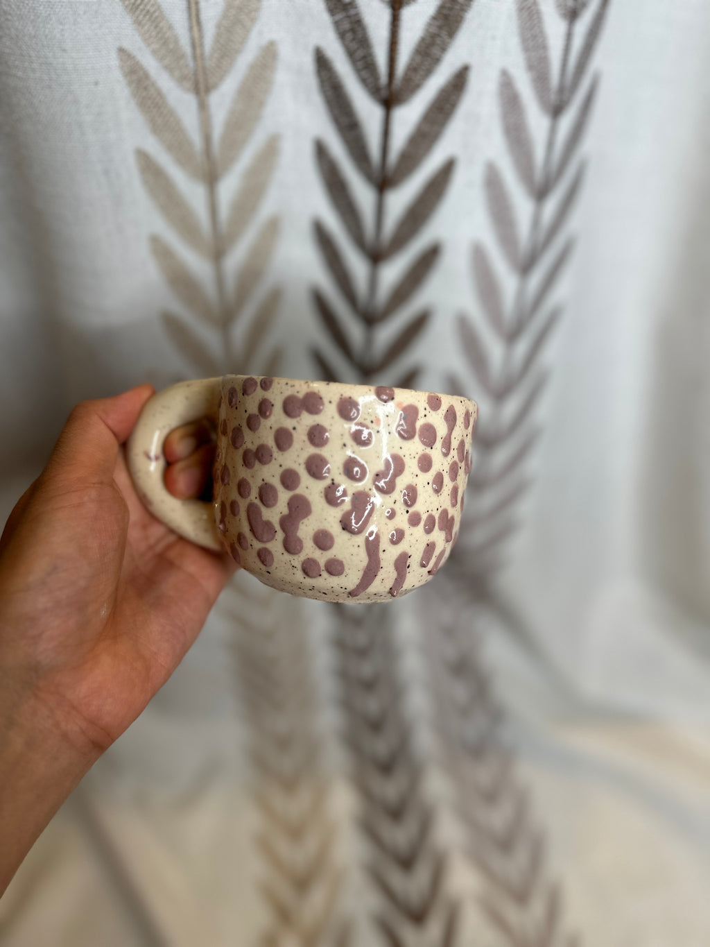 purple bloopy mug