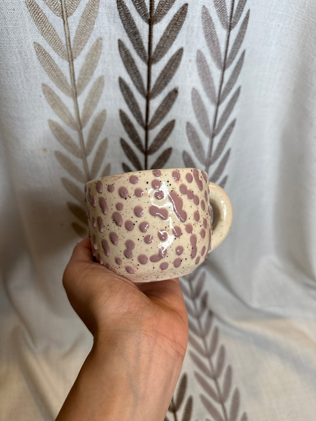 purple bloopy mug