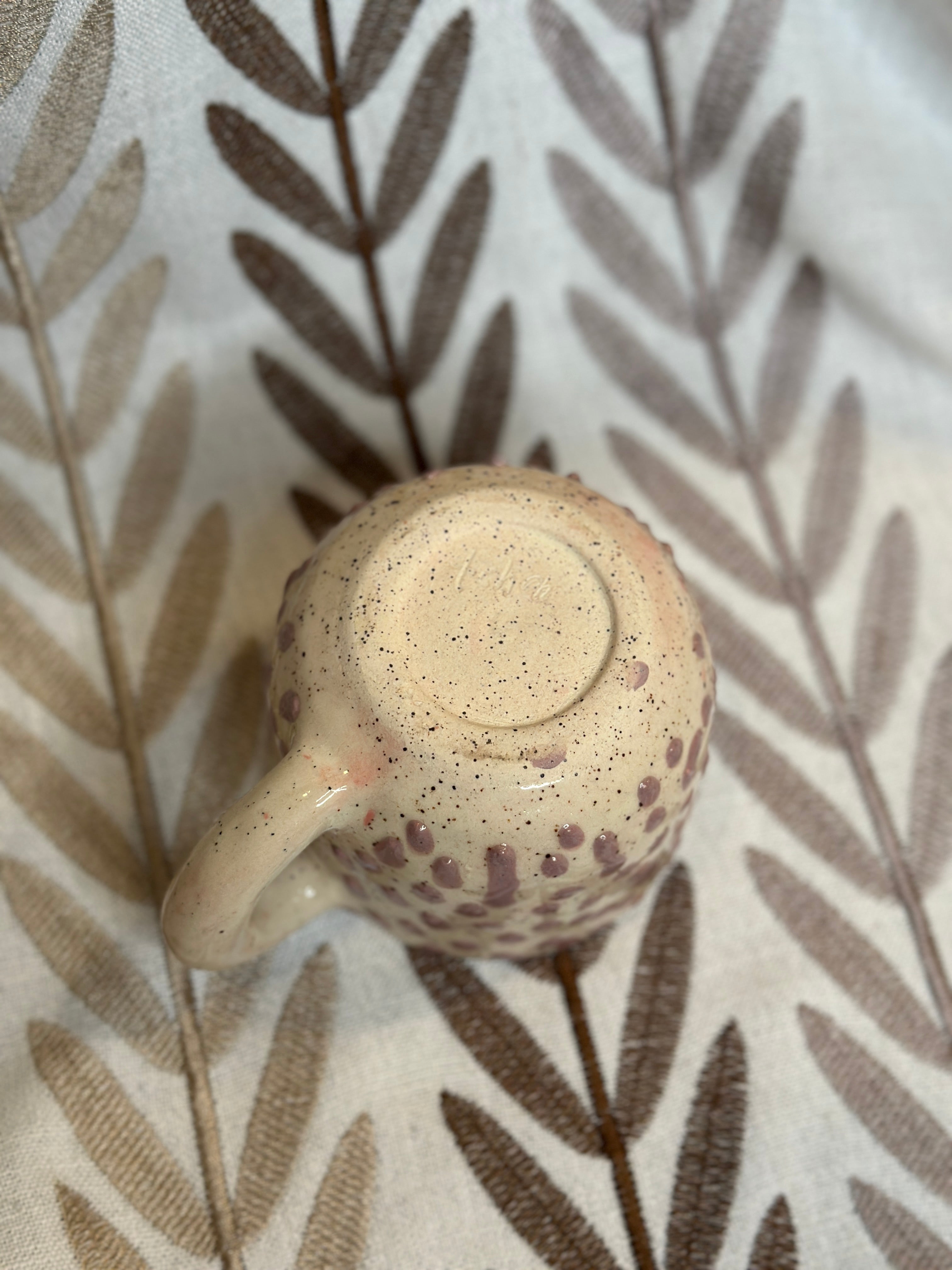 purple bloopy mug