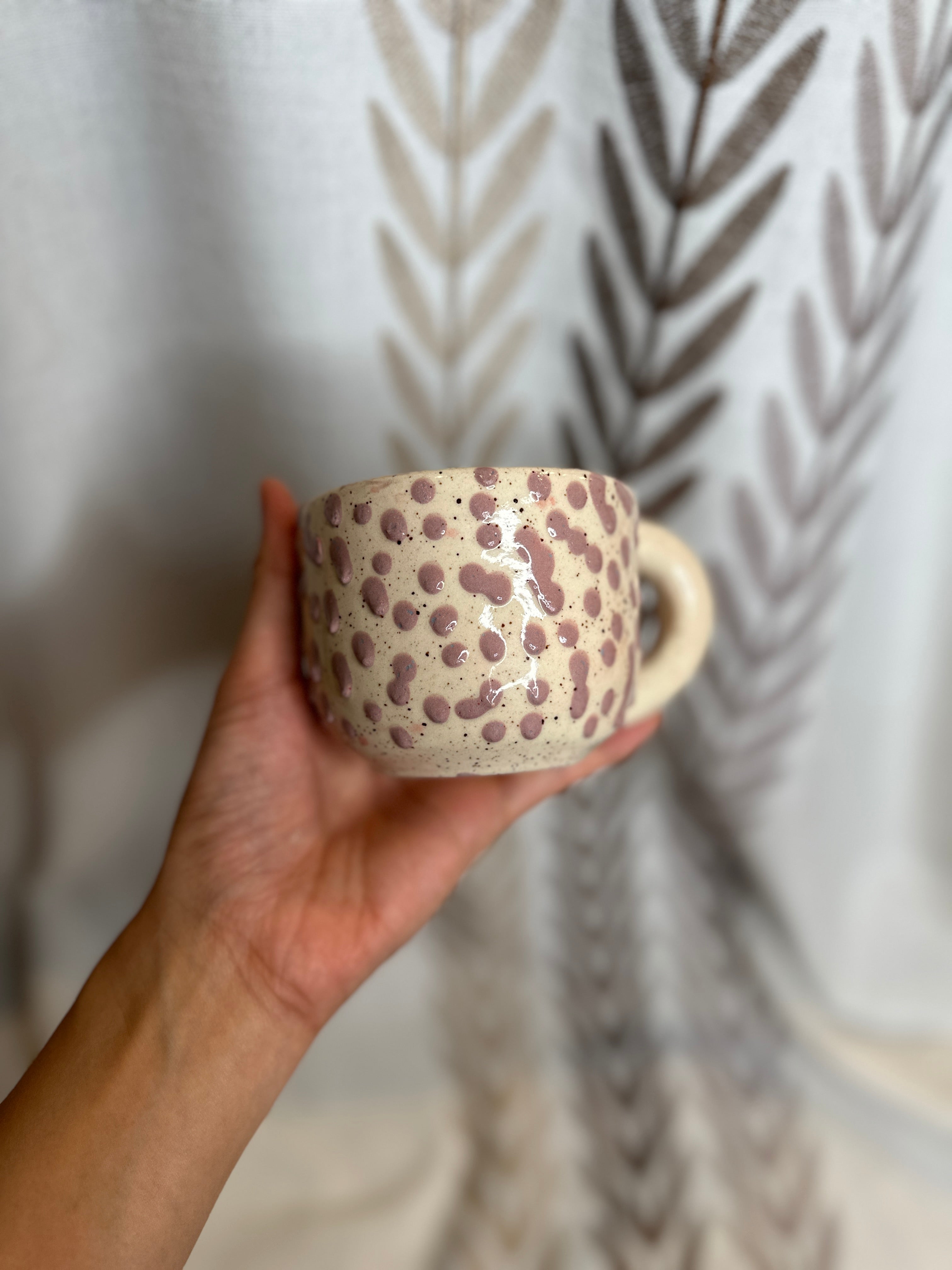 purple bloopy mug
